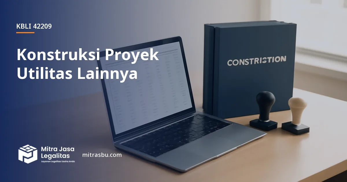 KBLI 42209 Konstruksi Proyek Utilitas Lainnya — ruang lingkup dan perizinan