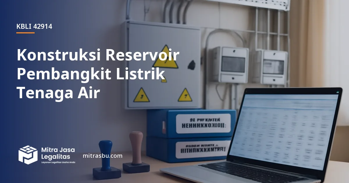 KBLI 42914 Konstruksi Reservoir Pembangkit Listrik Tenaga Air — ruang lingkup dan perizinan