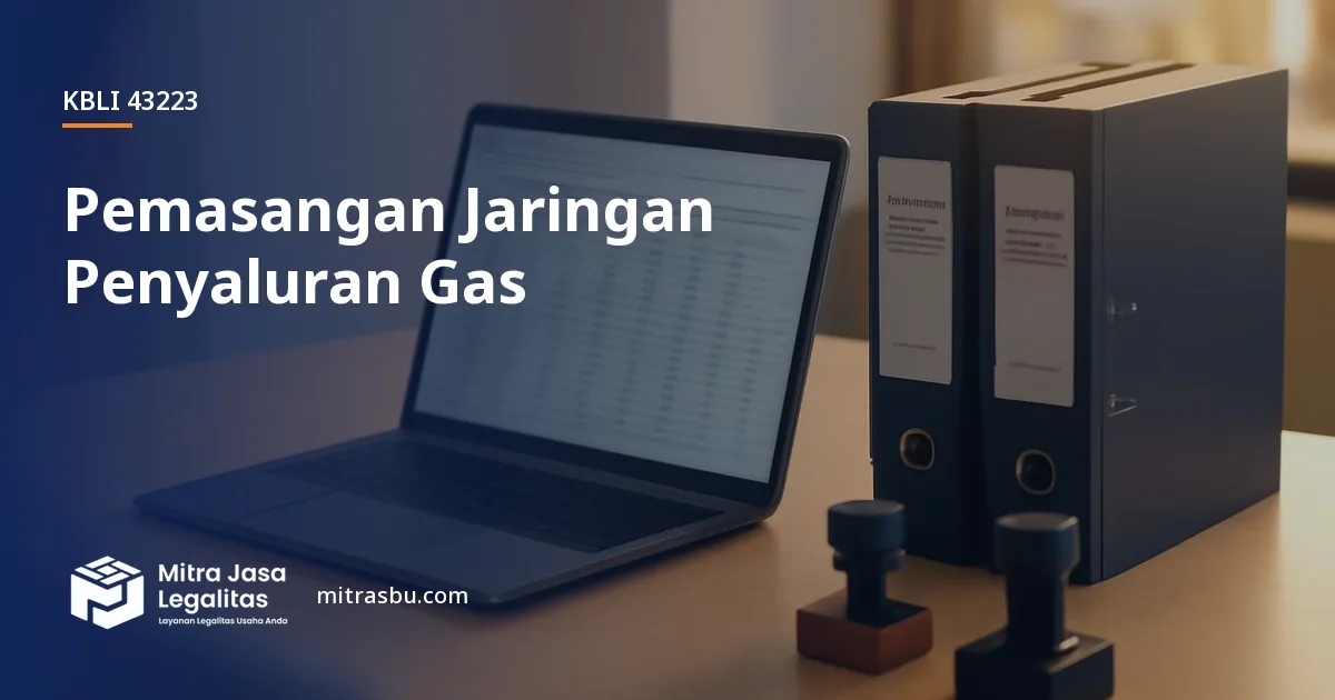 KBLI 43223 Pemasangan Jaringan Penyaluran Gas — ruang lingkup dan perizinan