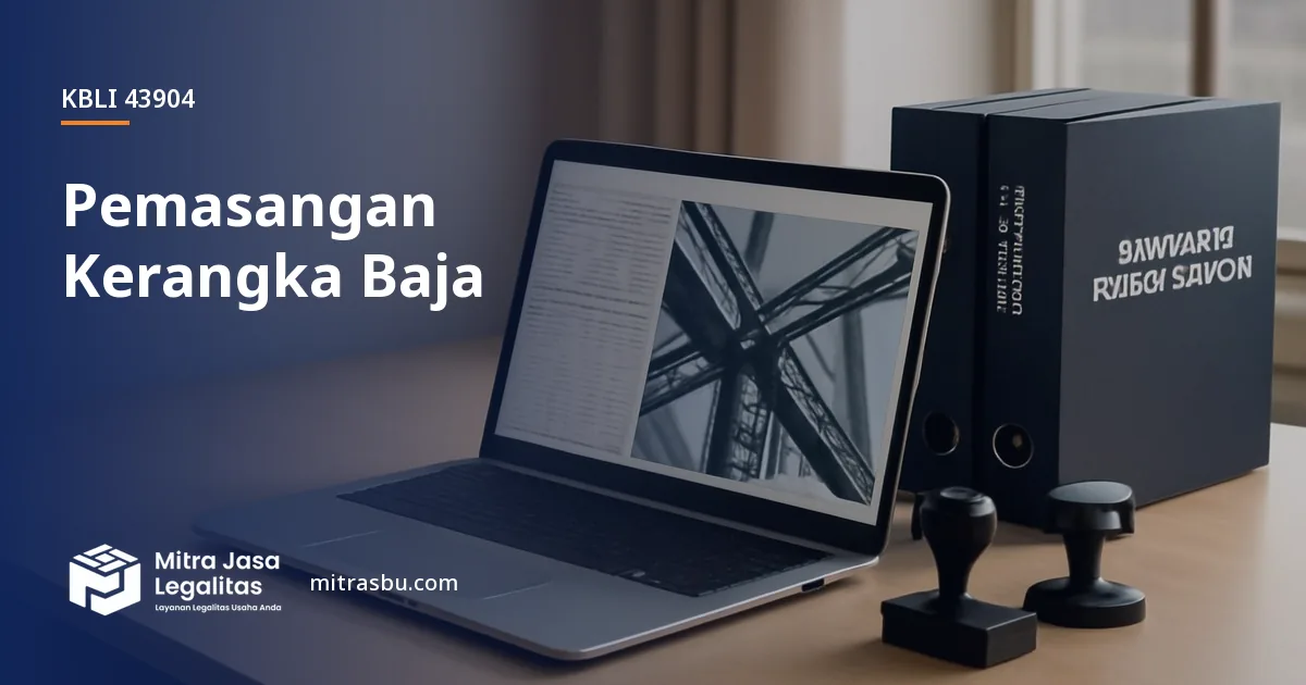 KBLI 43904 Pemasangan Kerangka Baja — ruang lingkup dan perizinan