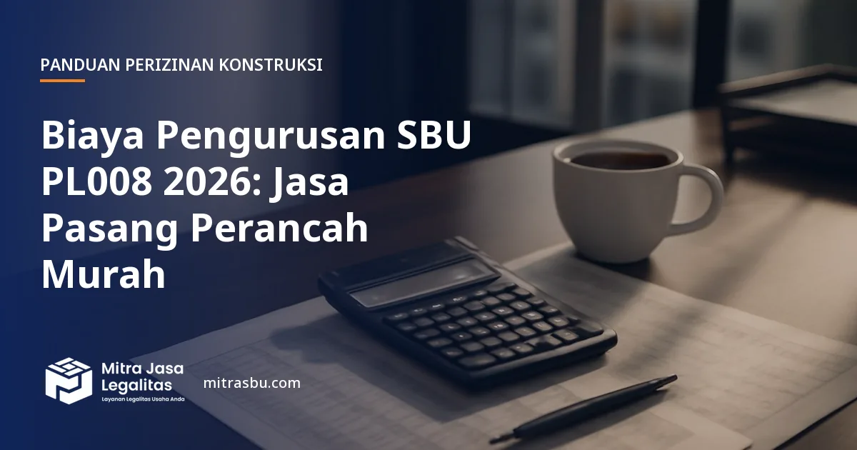 Ilustrasi artikel Biaya Pengurusan SBU PL008 2026: Jasa Pasang Perancah Murah — Mitra Jasa Legalitas