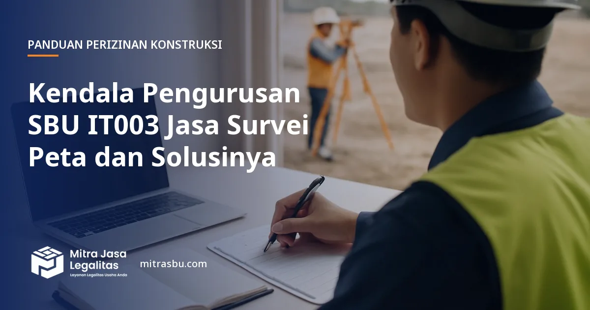 Ilustrasi artikel Kendala Pengurusan SBU IT003 Jasa Survei Peta dan Solusinya — Mitra Jasa Legalitas