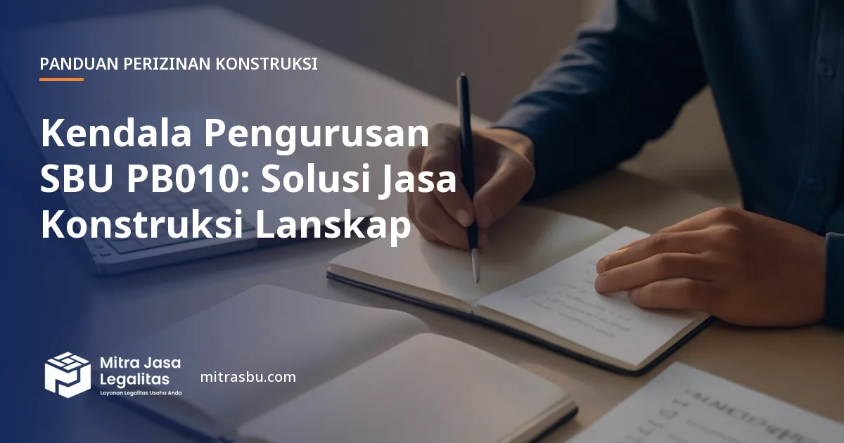 Ilustrasi artikel Kendala Pengurusan SBU PB010: Solusi Jasa Konstruksi Lanskap — Mitra Jasa Legalitas
