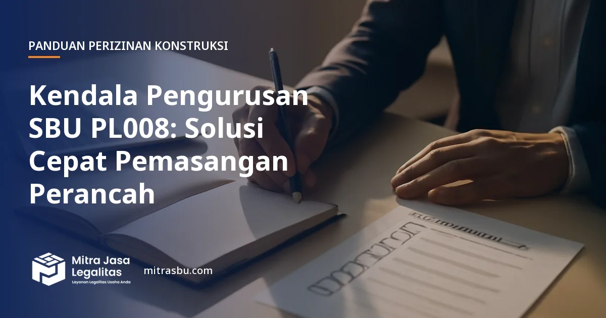 Ilustrasi artikel Kendala Pengurusan SBU PL008: Solusi Cepat Pemasangan Perancah — Mitra Jasa Legalitas