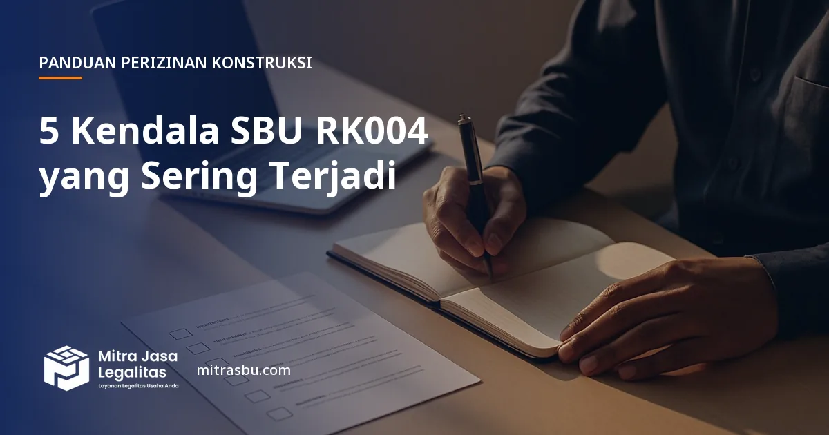 Ilustrasi artikel 5 Kendala SBU RK004 yang Sering Terjadi — Mitra Jasa Legalitas