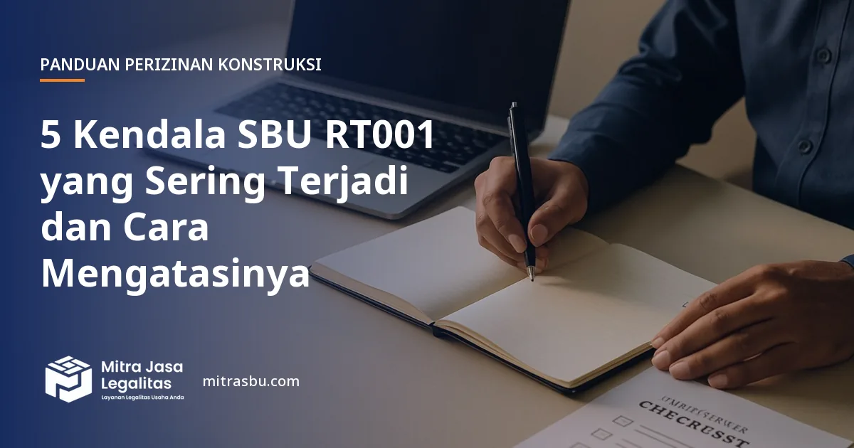 Ilustrasi artikel 5 Kendala SBU RT001 yang Sering Terjadi dan Cara Mengatasinya — Mitra Jasa Legalitas