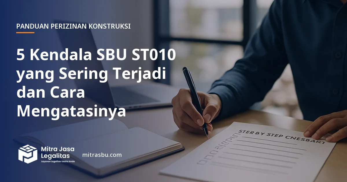 Ilustrasi artikel 5 Kendala SBU ST010 yang Sering Terjadi dan Cara Mengatasinya — Mitra Jasa Legalitas