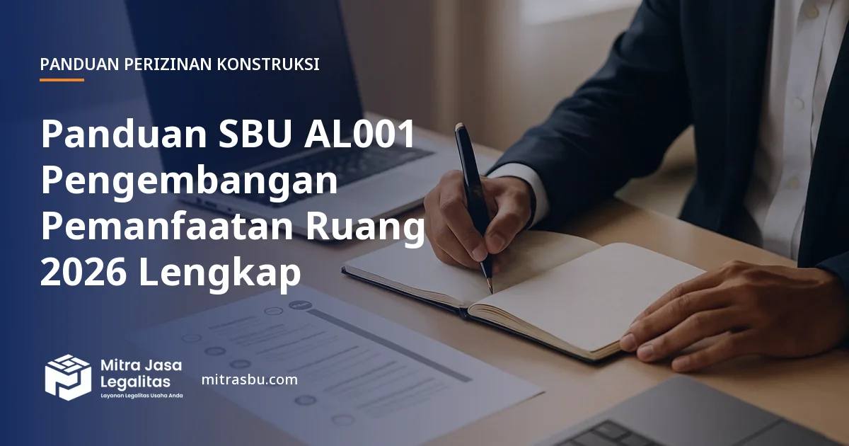 Ilustrasi sampul panduan perizinan konstruksi — SBU AL
