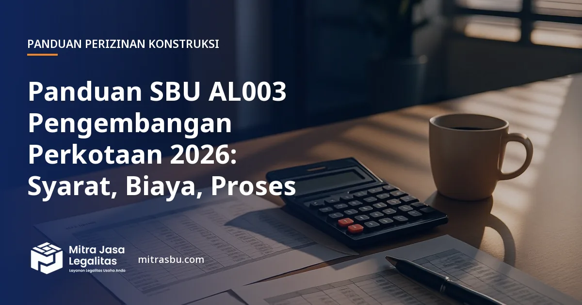 Ilustrasi sampul panduan perizinan konstruksi — SBU AL
