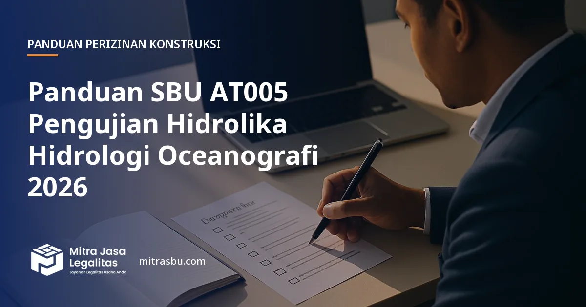 Ilustrasi sampul panduan perizinan konstruksi — SBU AT