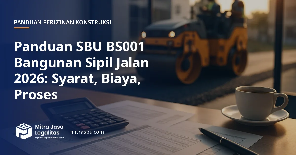 Ilustrasi panduan Panduan SBU BS001 Bangunan Sipil Jalan 2026: Syarat, Biaya, Proses — Mitra Jasa Legalitas