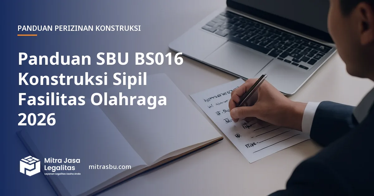 Ilustrasi sampul panduan perizinan konstruksi — SBU BS