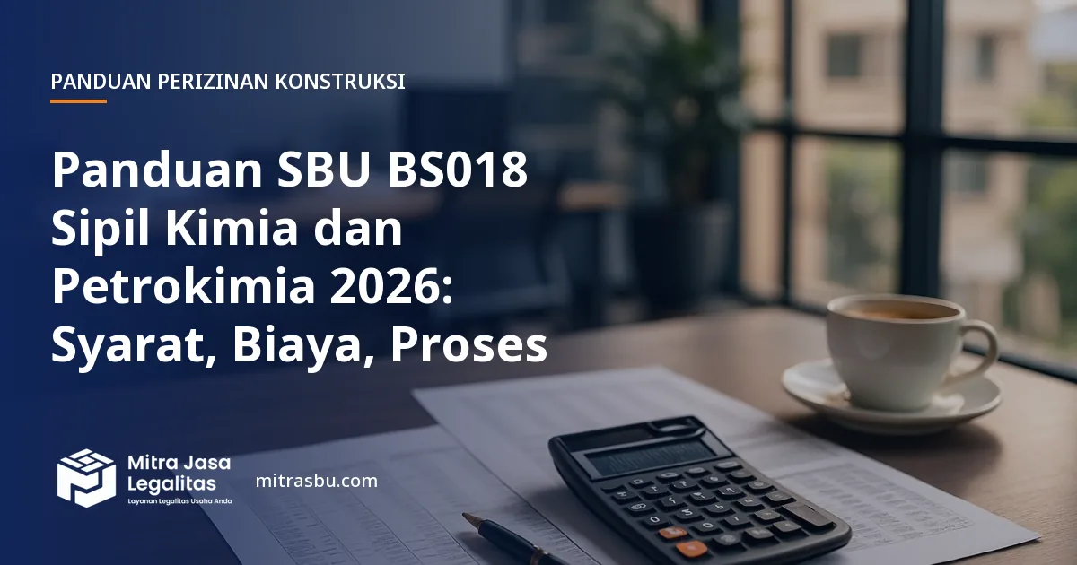 Ilustrasi sampul panduan perizinan konstruksi — SBU BS