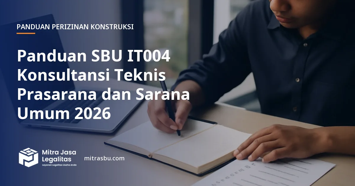 Ilustrasi sampul panduan perizinan konstruksi — SBU IT