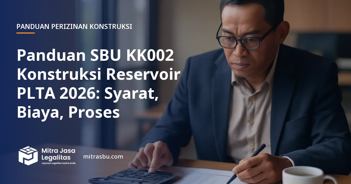 Ilustrasi sampul panduan perizinan konstruksi — SBU KK