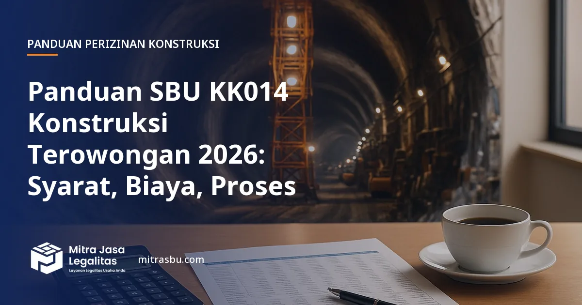 Ilustrasi sampul panduan perizinan konstruksi — SBU KK