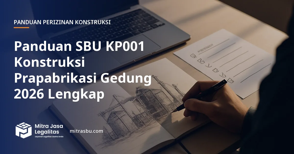 Ilustrasi sampul panduan perizinan konstruksi — SBU KP