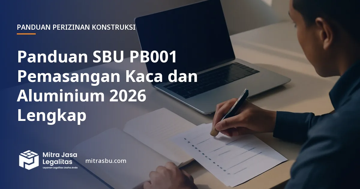 Ilustrasi sampul panduan perizinan konstruksi — SBU PB