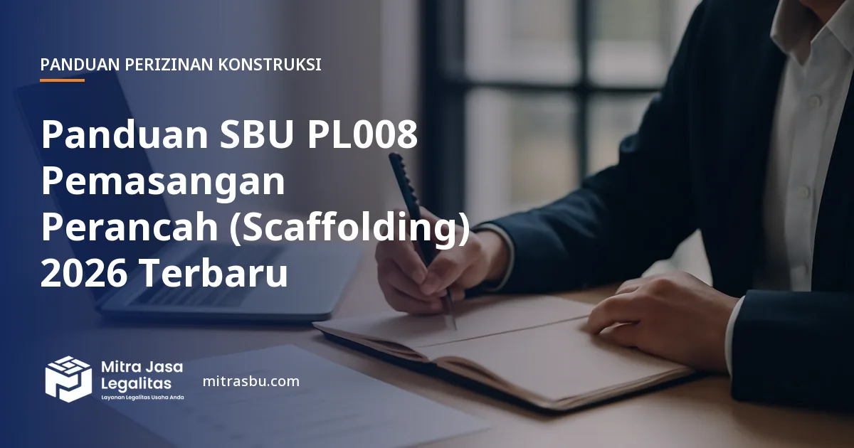 Ilustrasi panduan Panduan SBU PL008 Pemasangan Perancah (Scaffolding) 2026 Terbaru — Mitra Jasa Legalitas