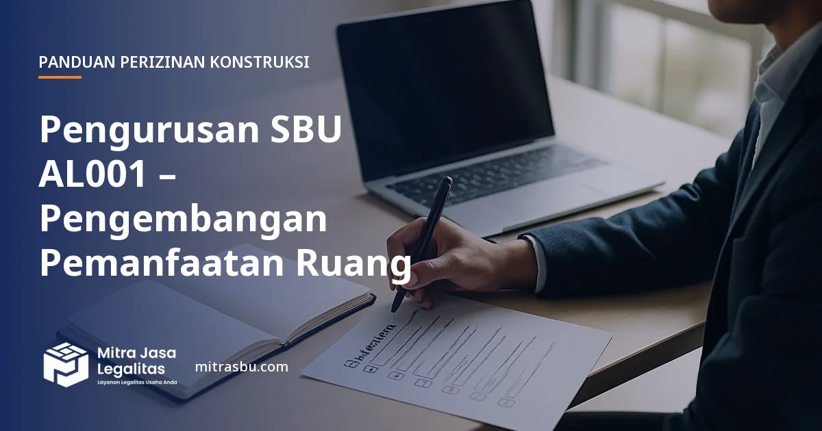 Layanan Pengurusan SBU AL001 – Pengembangan Pemanfaatan Ruang oleh Mitra Jasa Legalitas