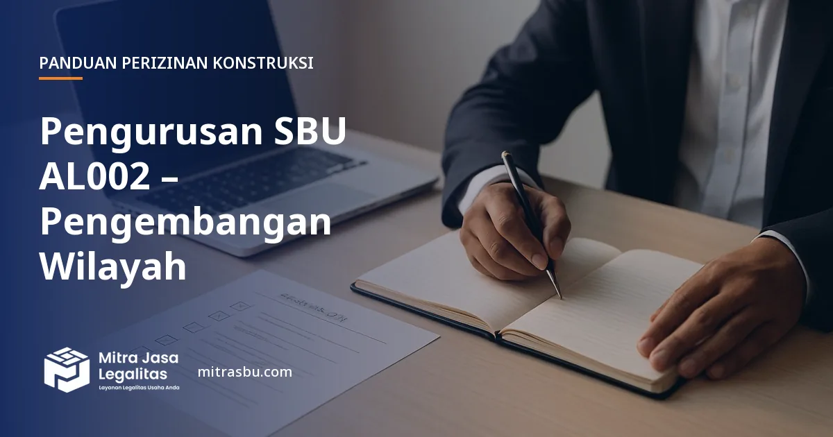 Layanan Pengurusan SBU AL002 – Pengembangan Wilayah oleh Mitra Jasa Legalitas