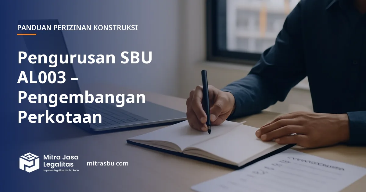 Layanan Pengurusan SBU AL003 – Pengembangan Perkotaan oleh Mitra Jasa Legalitas