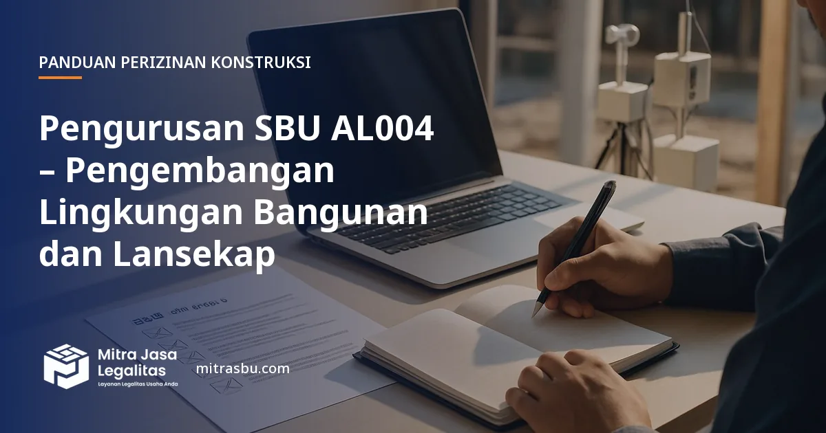 Layanan Pengurusan SBU AL004 – Pengembangan Lingkungan Bangunan dan Lansekap oleh Mitra Jasa Legalitas
