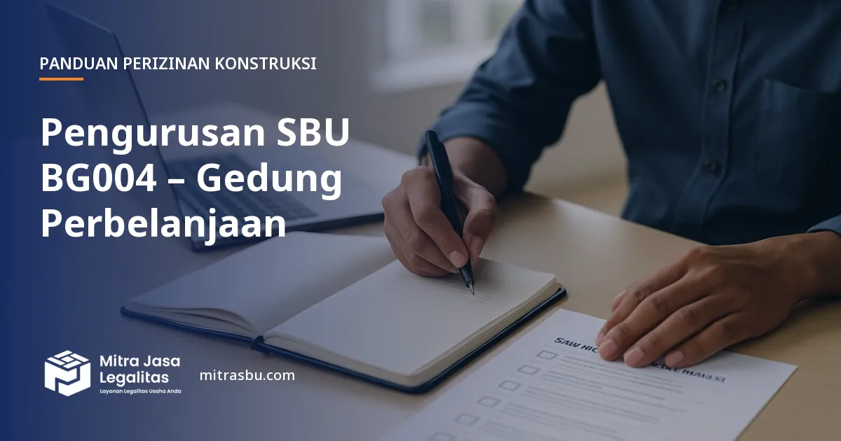 Layanan Pengurusan SBU BG004 – Gedung Perbelanjaan oleh Mitra Jasa Legalitas