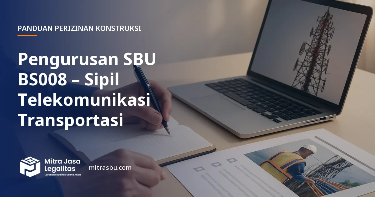 Layanan Pengurusan SBU BS008 – Sipil Telekomunikasi Transportasi oleh Mitra Jasa Legalitas