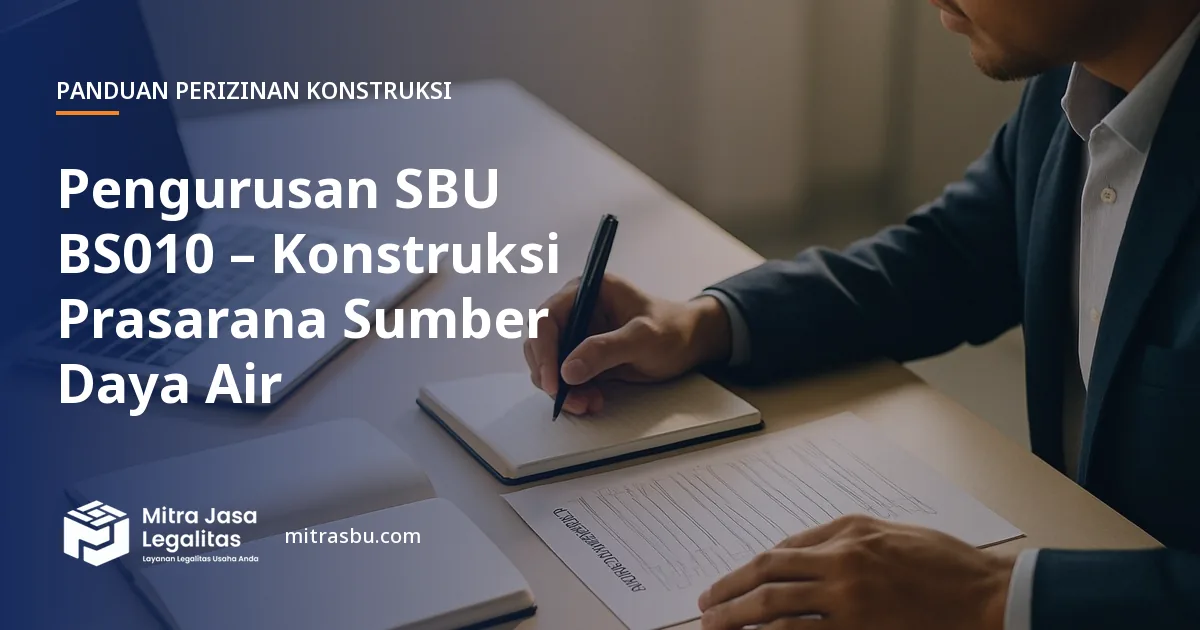 Layanan Pengurusan SBU BS010 – Konstruksi Prasarana Sumber Daya Air oleh Mitra Jasa Legalitas