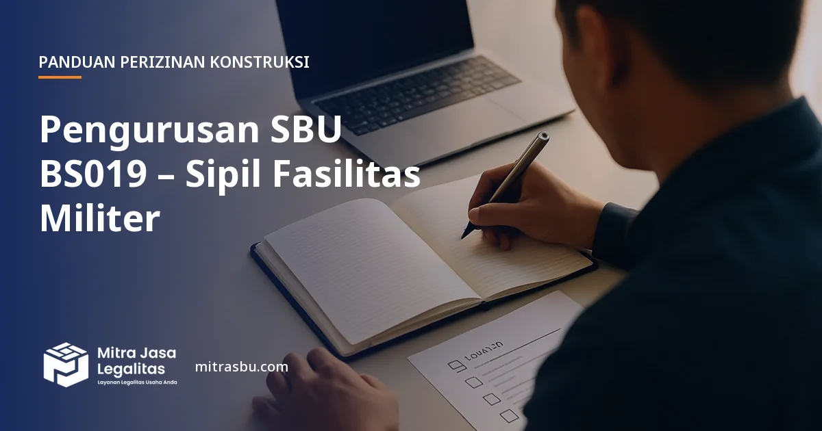 Layanan Pengurusan SBU BS019 – Sipil Fasilitas Militer oleh Mitra Jasa Legalitas