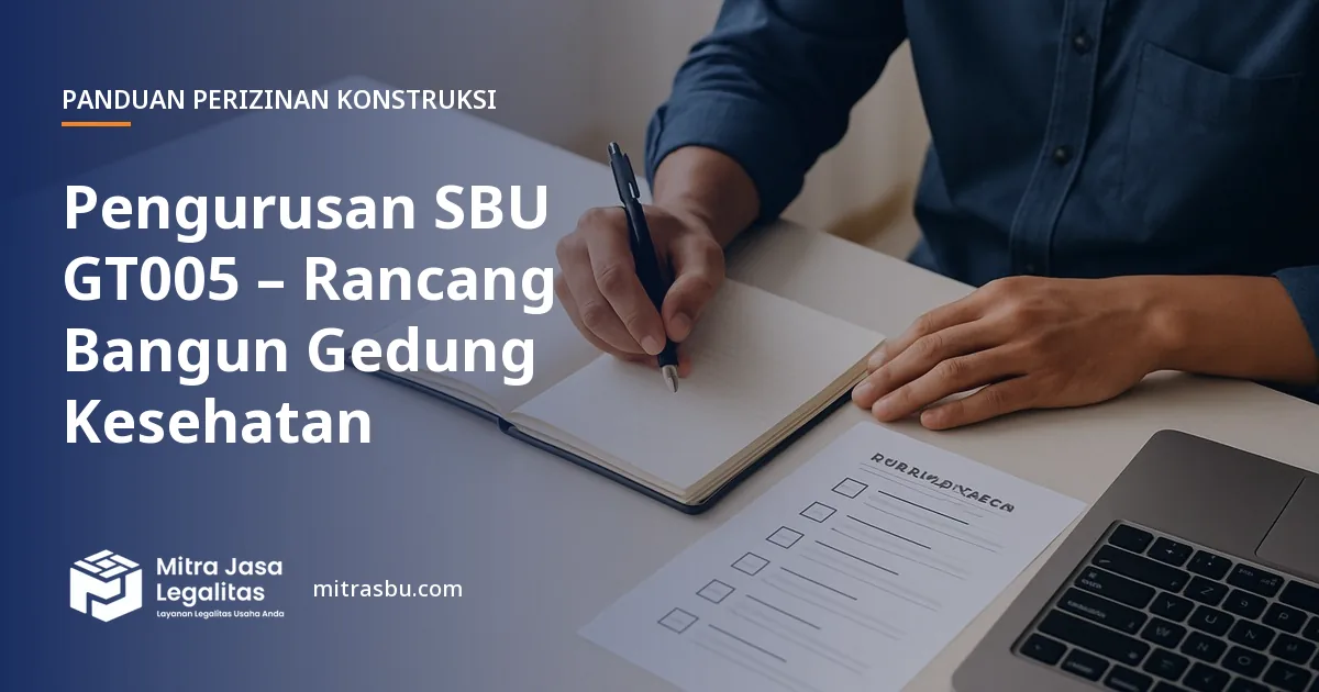 Layanan Pengurusan SBU GT005 – Rancang Bangun Gedung Kesehatan oleh Mitra Jasa Legalitas