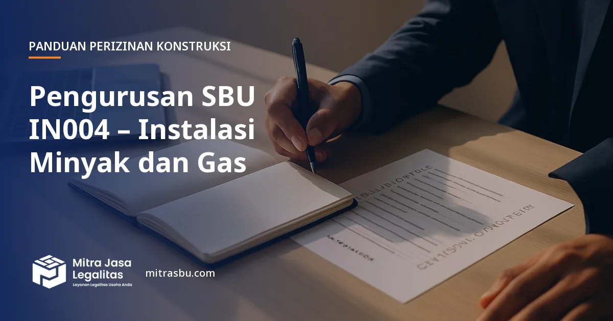 Layanan Pengurusan SBU IN004 – Instalasi Minyak dan Gas oleh Mitra Jasa Legalitas