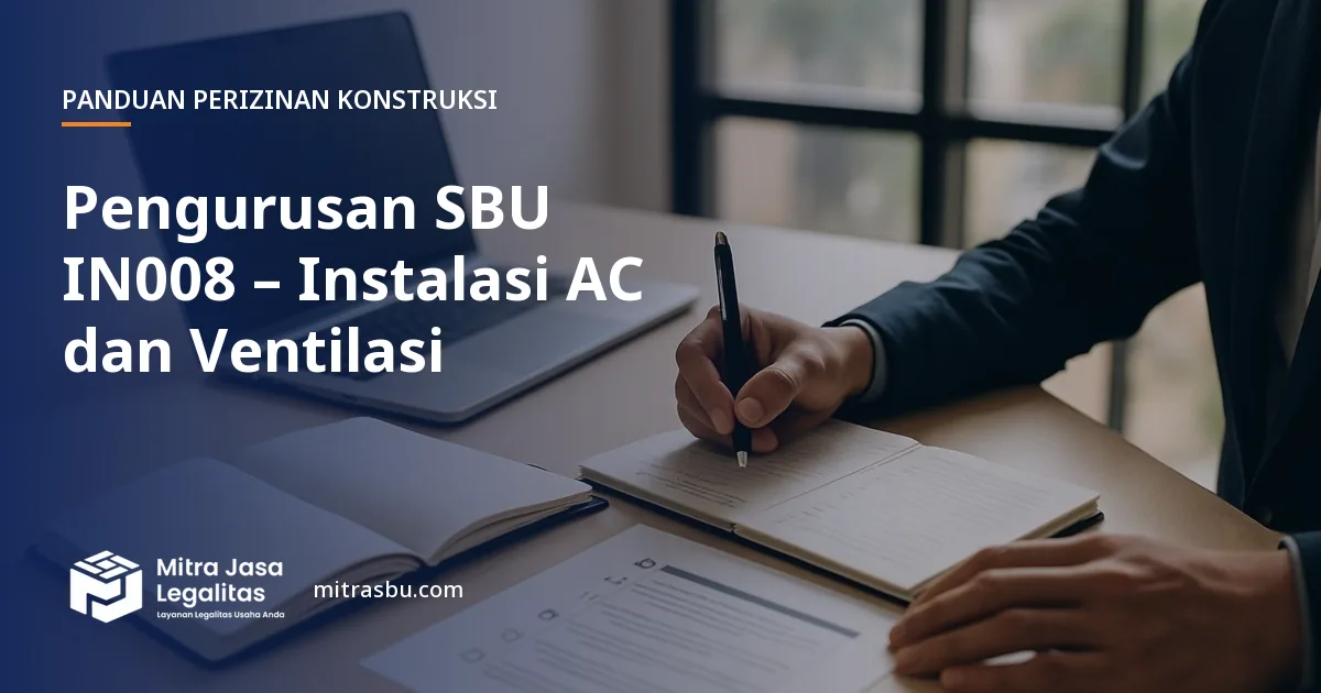 Layanan Pengurusan SBU IN008 – Instalasi AC dan Ventilasi oleh Mitra Jasa Legalitas