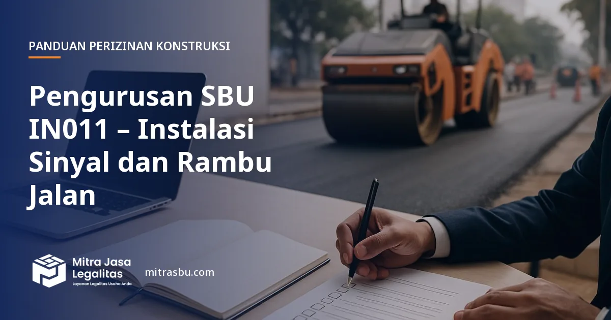 Layanan Pengurusan SBU IN011 – Instalasi Sinyal dan Rambu Jalan oleh Mitra Jasa Legalitas