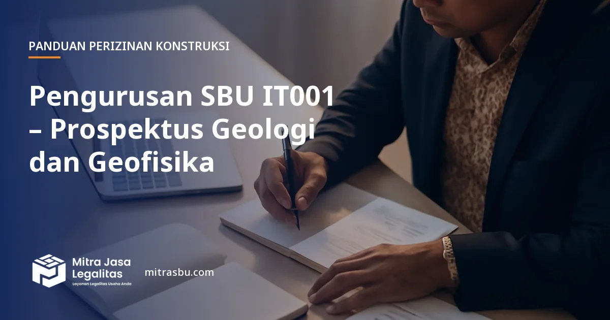 Layanan Pengurusan SBU IT001 – Prospektus Geologi dan Geofisika oleh Mitra Jasa Legalitas