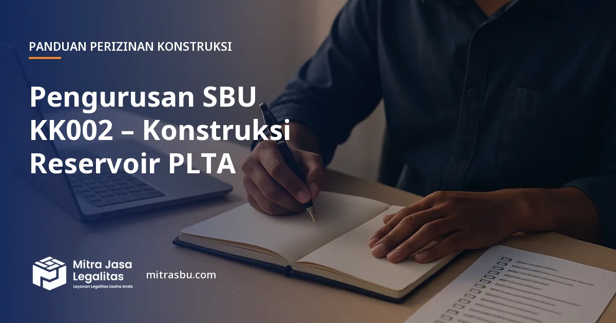 Layanan Pengurusan SBU KK002 – Konstruksi Reservoir PLTA oleh Mitra Jasa Legalitas