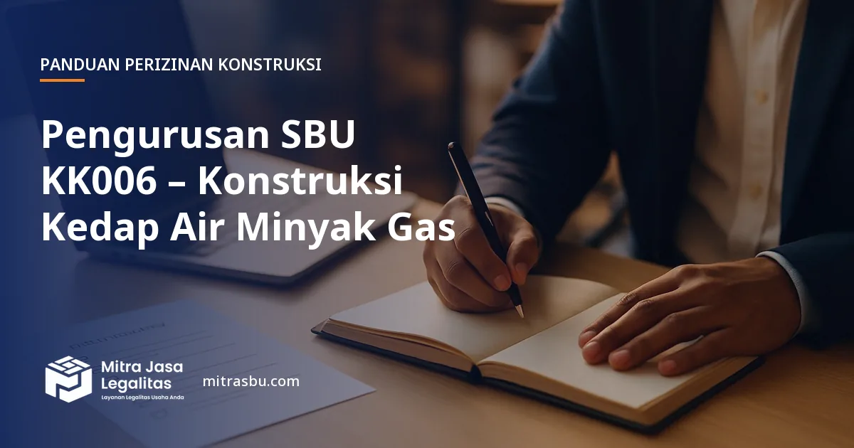 Layanan Pengurusan SBU KK006 – Konstruksi Kedap Air Minyak Gas oleh Mitra Jasa Legalitas