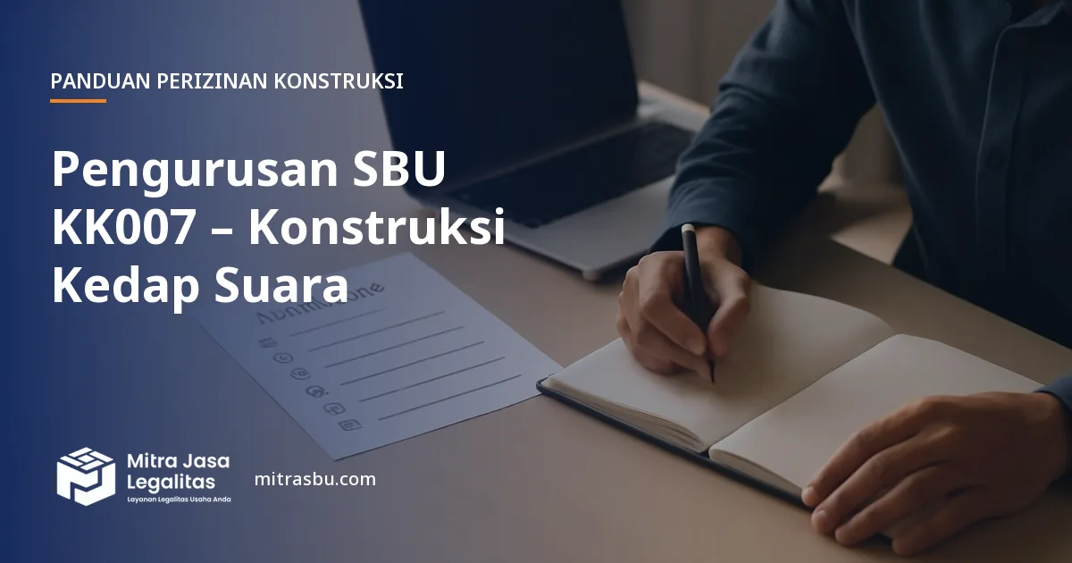Layanan Pengurusan SBU KK007 – Konstruksi Kedap Suara oleh Mitra Jasa Legalitas