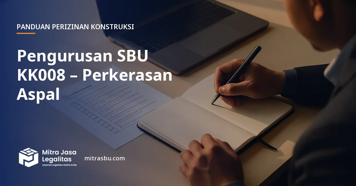 Layanan Pengurusan SBU KK008 – Perkerasan Aspal oleh Mitra Jasa Legalitas