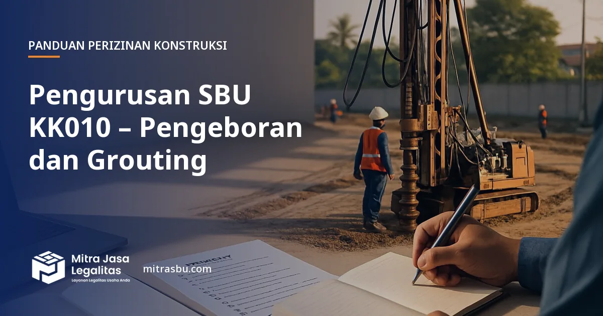 Layanan Pengurusan SBU KK010 – Pengeboran dan Grouting oleh Mitra Jasa Legalitas
