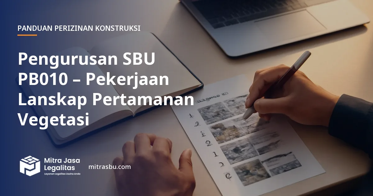Layanan Pengurusan SBU PB010 – Pekerjaan Lanskap Pertamanan Vegetasi oleh Mitra Jasa Legalitas
