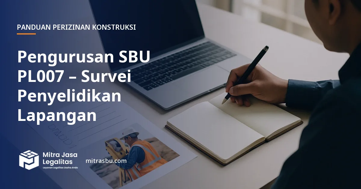 Layanan Pengurusan SBU PL007 – Survei Penyelidikan Lapangan oleh Mitra Jasa Legalitas