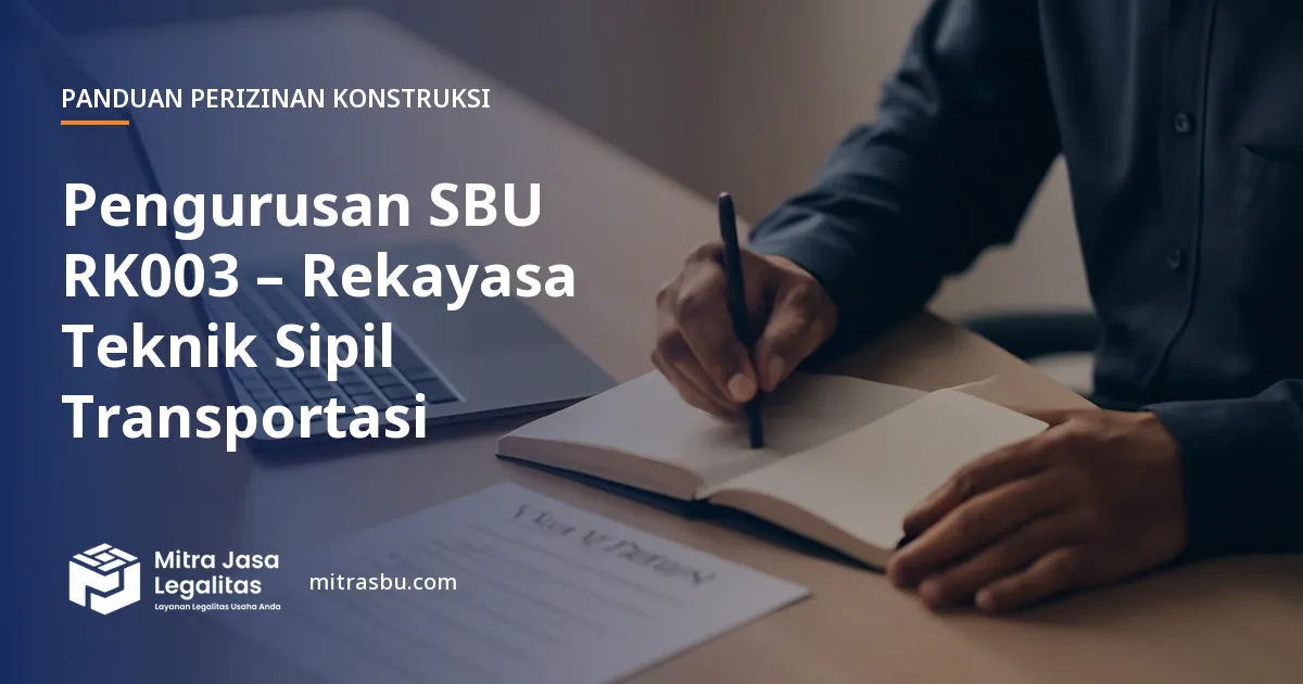 Layanan Pengurusan SBU RK003 – Rekayasa Teknik Sipil Transportasi oleh Mitra Jasa Legalitas