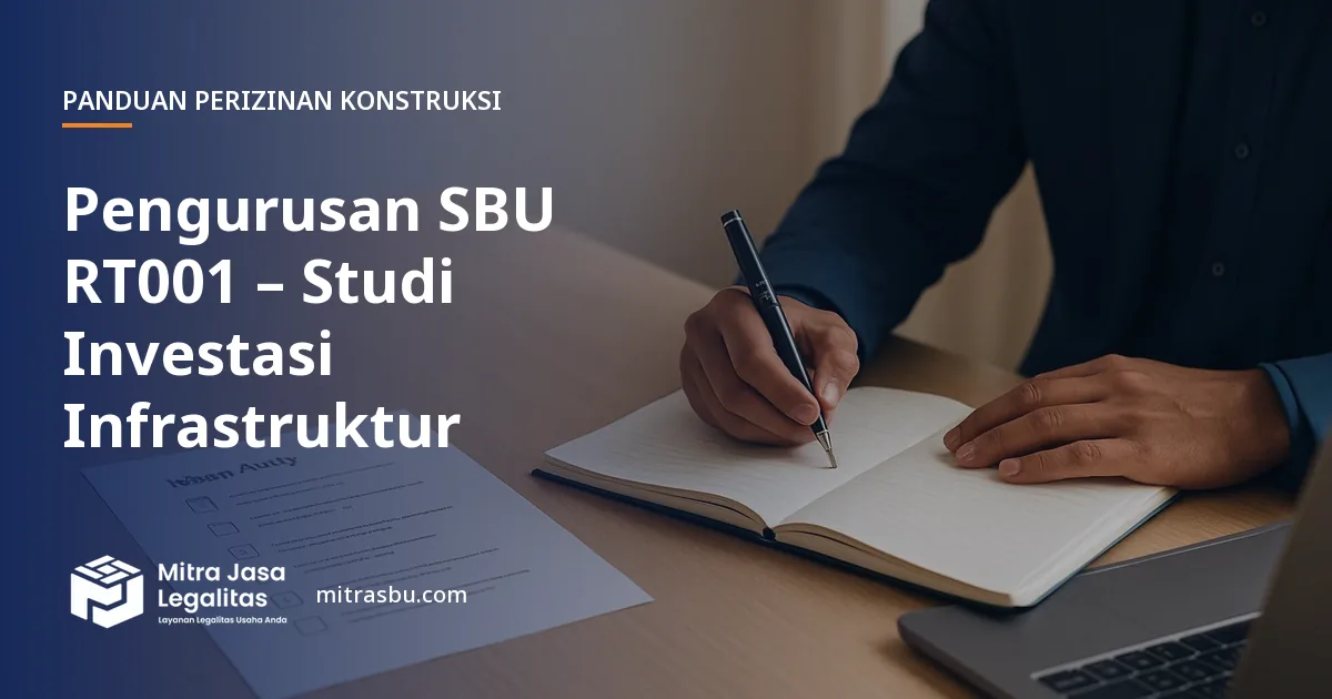 Layanan Pengurusan SBU RT001 – Studi Investasi Infrastruktur oleh Mitra Jasa Legalitas