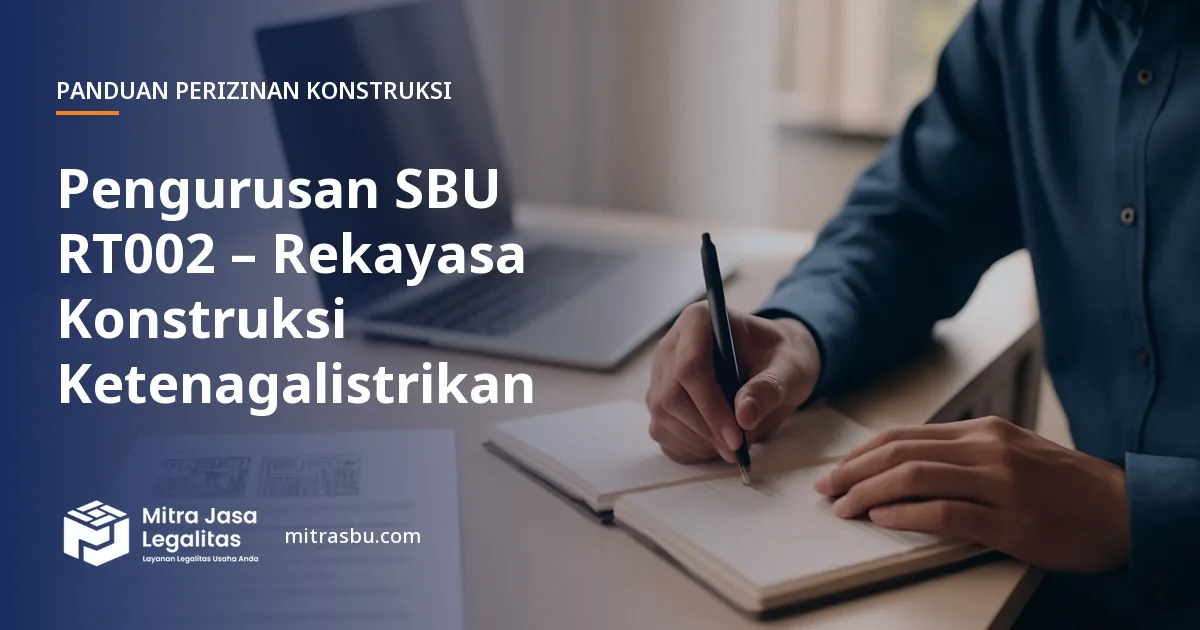 Layanan Pengurusan SBU RT002 – Rekayasa Konstruksi Ketenagalistrikan oleh Mitra Jasa Legalitas