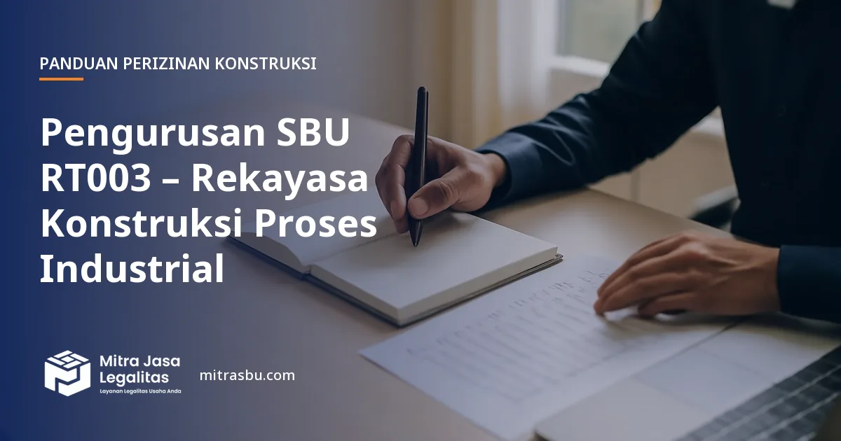 Layanan Pengurusan SBU RT003 – Rekayasa Konstruksi Proses Industrial oleh Mitra Jasa Legalitas