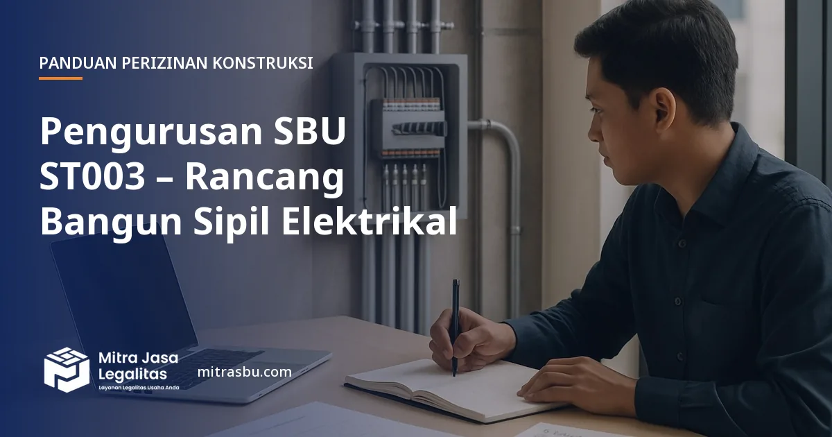 Layanan Pengurusan SBU ST003 – Rancang Bangun Sipil Elektrikal oleh Mitra Jasa Legalitas