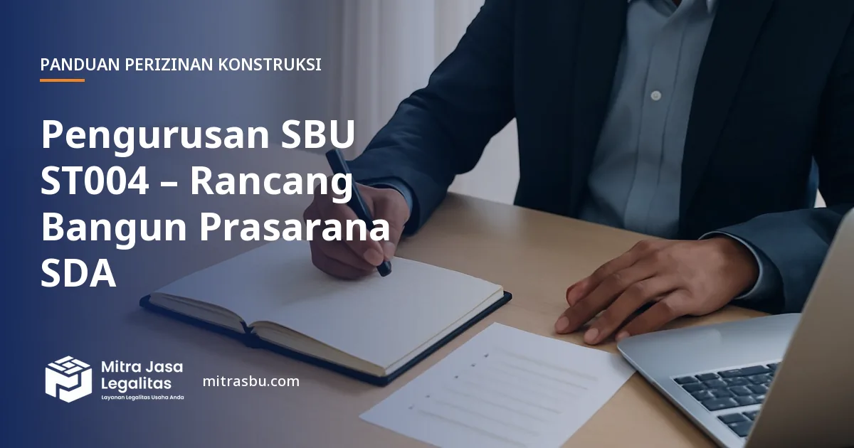 Layanan Pengurusan SBU ST004 – Rancang Bangun Prasarana SDA oleh Mitra Jasa Legalitas