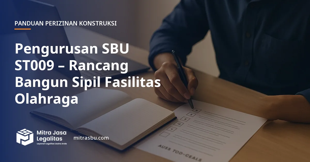 Layanan Pengurusan SBU ST009 – Rancang Bangun Sipil Fasilitas Olahraga oleh Mitra Jasa Legalitas
